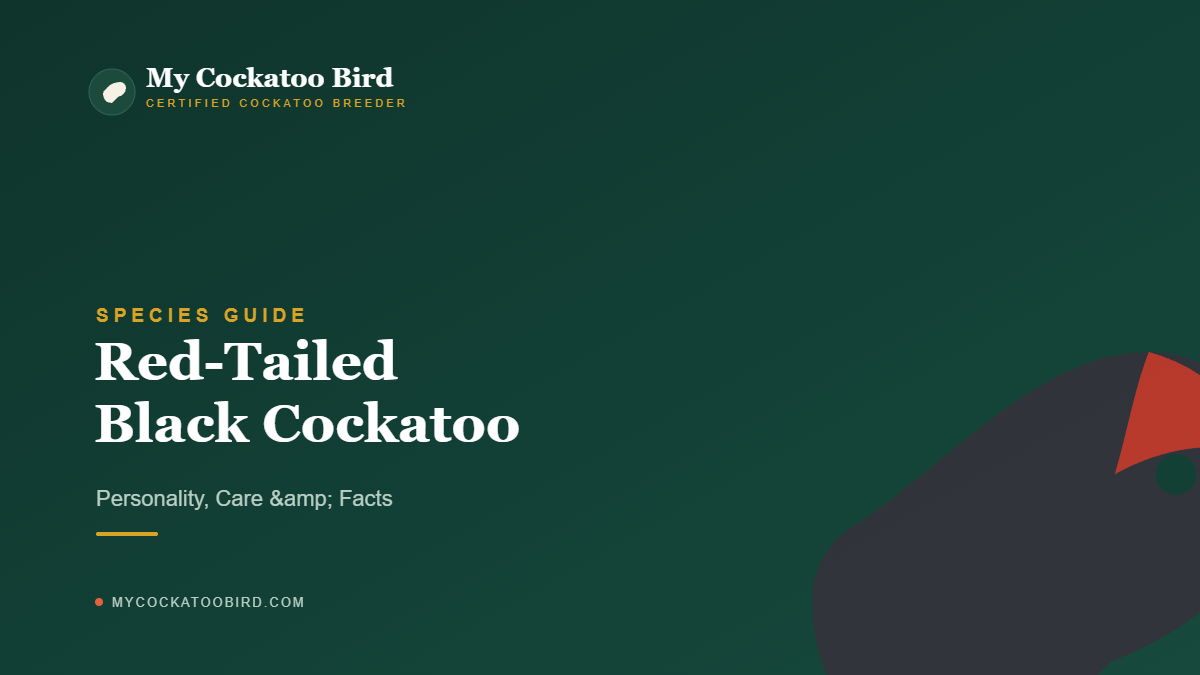 Red-Tailed Black Cockatoo: Personality, Care & Facts — My Cockatoo Bird