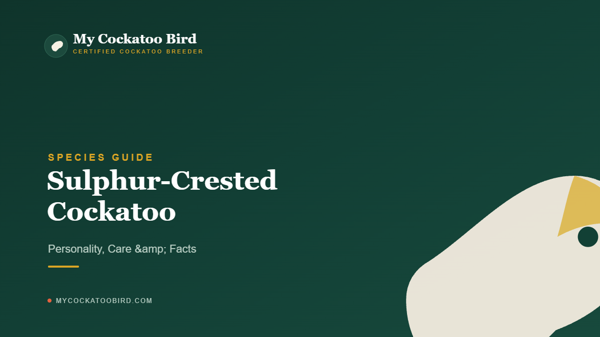 Sulphur-Crested Cockatoo: Personality, Care & Facts — My Cockatoo Bird
